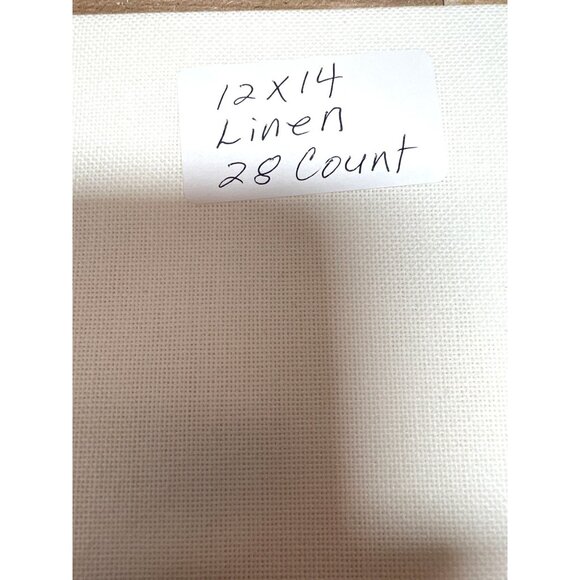 28 Count 12x14 Inch Linen Fabric Cross Stitch Material For Embroidery - Picture 2 of 2